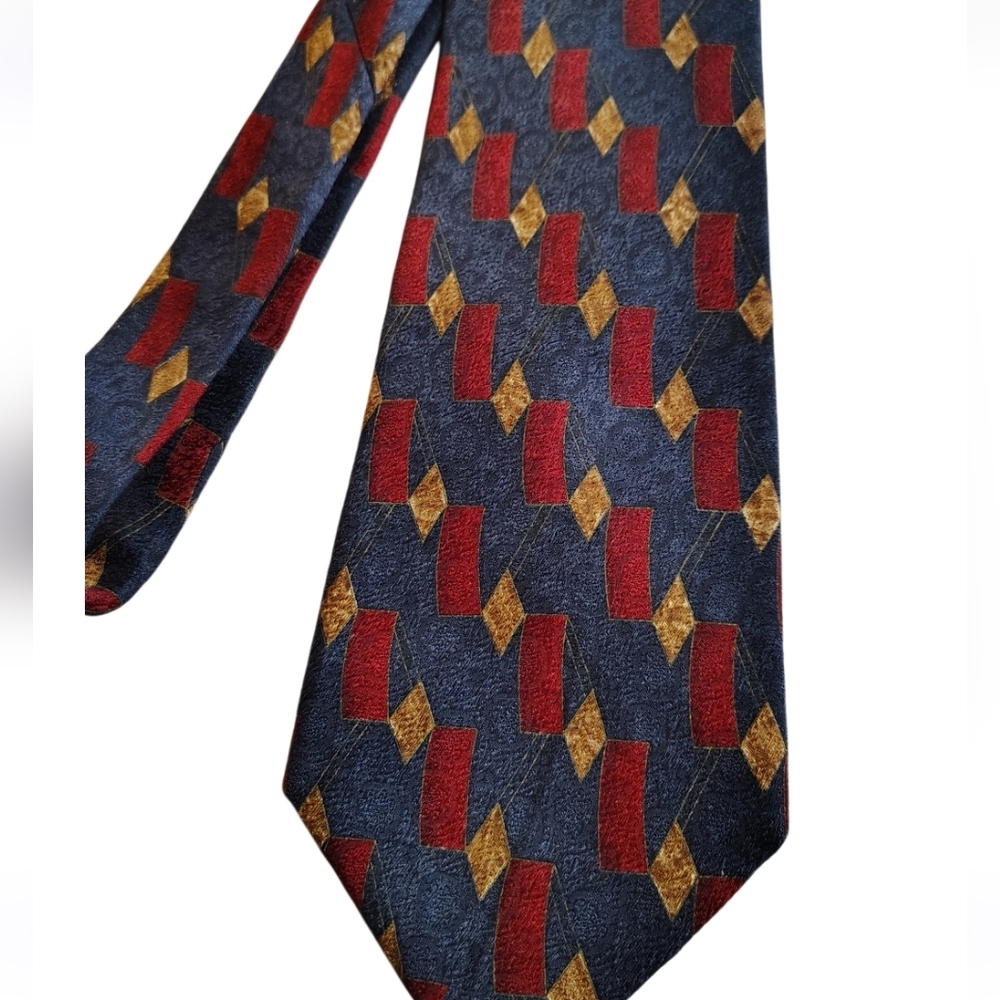 Vintage Pierre Cardin Silk Neck Tie Royal Aesthetic Made In USA